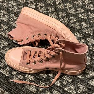 Converse Blush Pink High-Top Sneakers